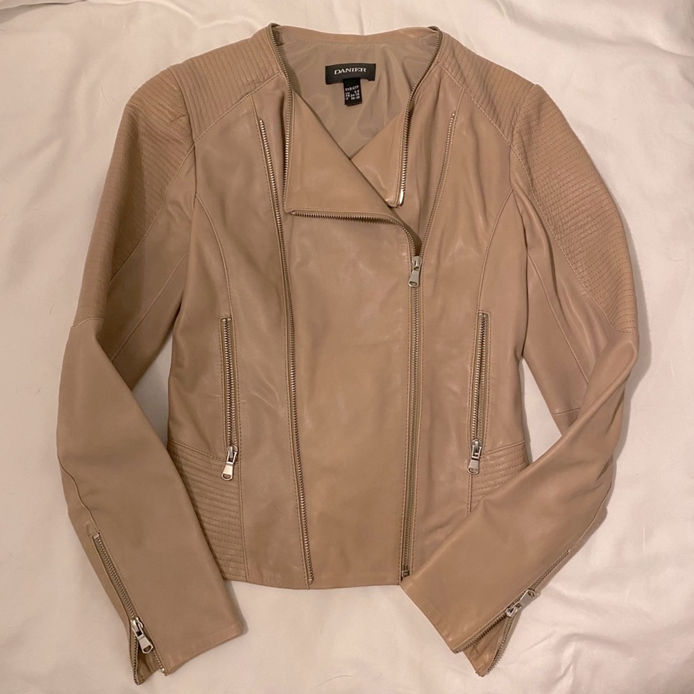 New! WOT Danier biker leather jacket